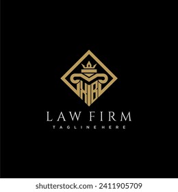 XB initial monogram logo for lawfirm with pillar in creative square design