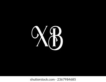 Logo-Design für XB-Buchstaben und Monogramm-Logo-Design