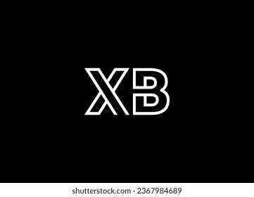 XB letter logo design and monogram logo design