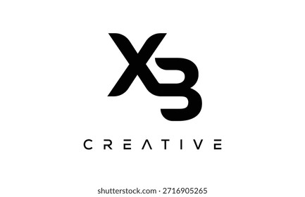 XB Letter Monogram Logo for Modern Creative Brand Identity