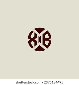 XB line geometric initial logo in high quality professional design that will print well across any print media