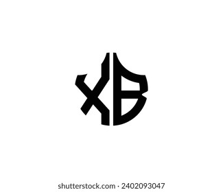 Plantilla vectorial de diseño de logotipo XB