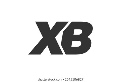 XB Techno Editable Font Logo For Corporate Branding. Bold, Futuristic Design With Unique Typographic Ideas. Minimal Custom Type And Dynamic Letter Variations For Promotion, Printing, And Book Titles