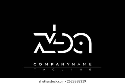 XBA abstract letter design. Modern Business Logo Design With Abstract Typography and Contemporary Style
