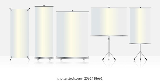 x-banner mockup vector illustration ready. EPS10