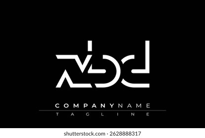 XBD abstract letter design. Modern Business Logo Design With Abstract Typography and Contemporary Style