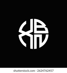 XBN logo XBN icon XBN monogram XBN letter minimalist Circle flat Unique modern abstract logo design.
