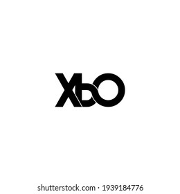 xbo letter original monogram logo design