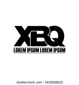 XBQ letter monogram logo design vector