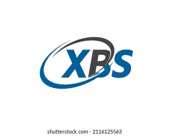Letra XBS creativo diseño elegante del logo de swoosh