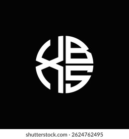XBS logo XBS icon XBS monogram XBS letter minimalist Circle flat Unique modern abstract logo design.
