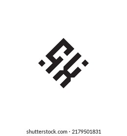 XC abstract geometric concept logo in high quality professional design that will be best for street style