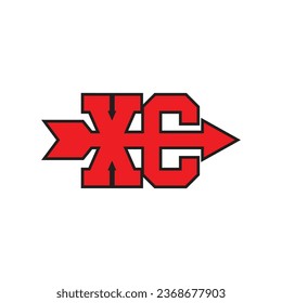 XC cross country t shirt design vector