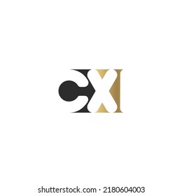XC, CX, Abstract initial monogram letter alphabet logo design