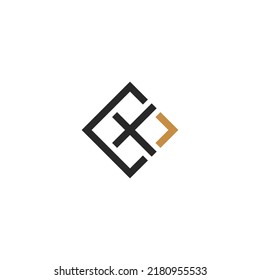 XC, CX, Abstract initial monogram letter alphabet logo design