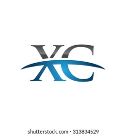 XC initial company blue swoosh logo