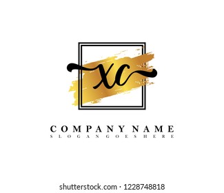 XC Initial handwriting logo concept