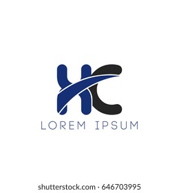 xc initial letter uppercase logo blue and black