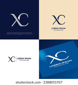 XC Initial Lettering Modern Luxury Logo Template for Business