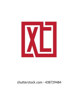 XC initial letters looping linked square logo red