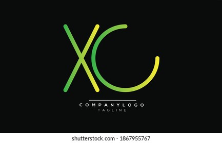 XC initials monogram letter text alphabet logo design