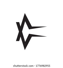 vector de diseño de logotipo de letras XC