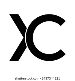 xc letter logo vector illustration design