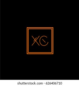 xc logo letter initial, Abstract Polygonal Background Logo, design for Corporate Business Identity,flat icon, Alphabet letter