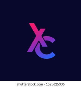 XC monogram vector logo design