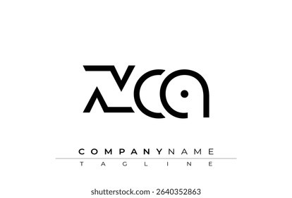 XCA abstract letter design. Modern Business Logo Design With Abstract Typography and Contemporary Style