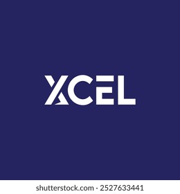 Elemento de diseño del logotipo de Xcel Letters para Descarga. Ilustración vectorial de íconos X