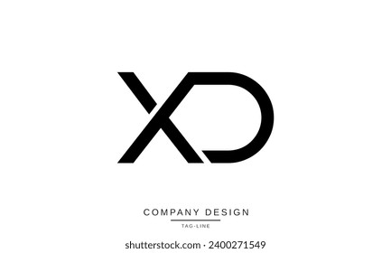 XD, DX, Abstract Letters Logo Monogram