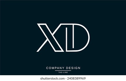 XD, DX, Abstract Letters Logo Monogram