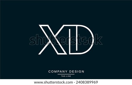 XD, DX, Abstract Letters Logo Monogram
