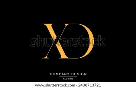 XD, DX, Abstract Letters Logo Monogram