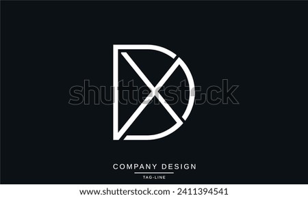 XD, DX, Abstract Letters Logo Monogram