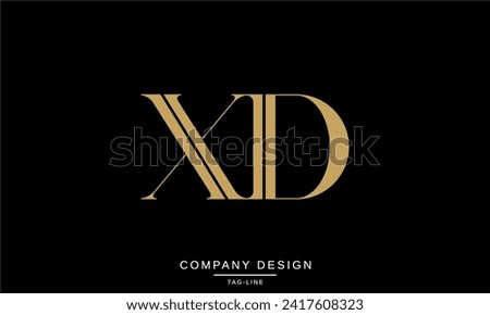 XD, DX, Abstract Letters Logo Monogram