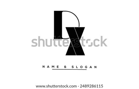 XD, DX Abstract Letters Logo Monogram