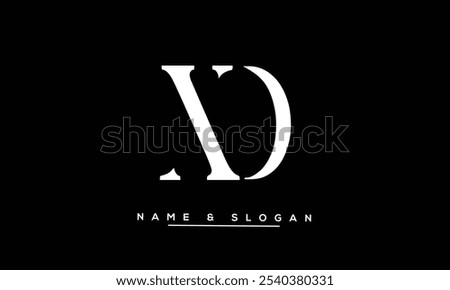 XD, DX Abstract Letters Logo Monogram