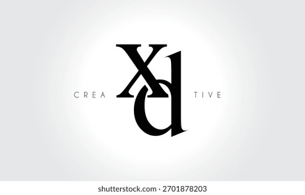 XD  Elegant Serif Monogram Logo – Luxury Lowercase Typographic Lettermark for Modern Branding