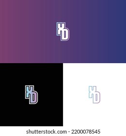 XD Esport Gaming Initial Logo Design