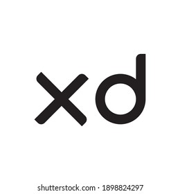 xd initial letter vector logo