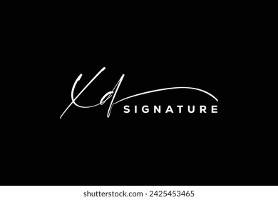 XD initials Handwriting signature logo. XD Hand drawn Calligraphy lettering Vector. XD letter real estate, beauty, photography letter logo design.