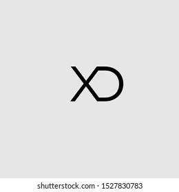XD letter logo icon vector Free