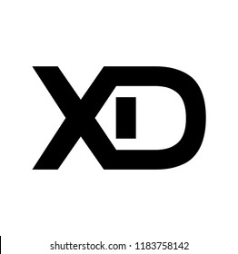 xd letter vector logo