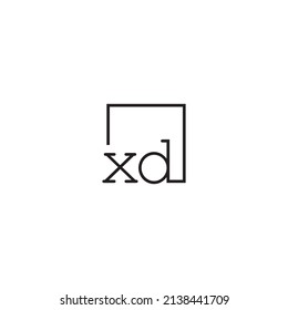 XD line concept logo in high quality professional design that will be best for your companies