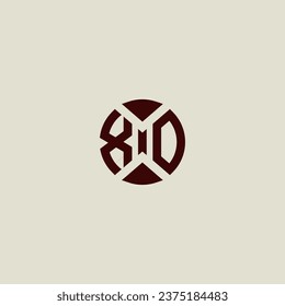 XD line geometric initial logo in high quality professional design that will print well across any print media