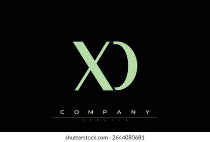 XD Modern Initials Logo Design. Branding logo with stylized initials showcasing bold design and modern aesthetic. Ideal for professional business branding or creative projects focusing on minimalistic