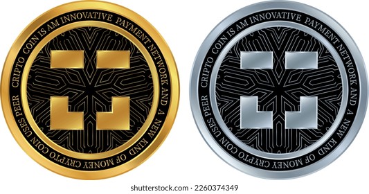 xdai-stake coin vector illustrations. 3d illustration. vector coins.