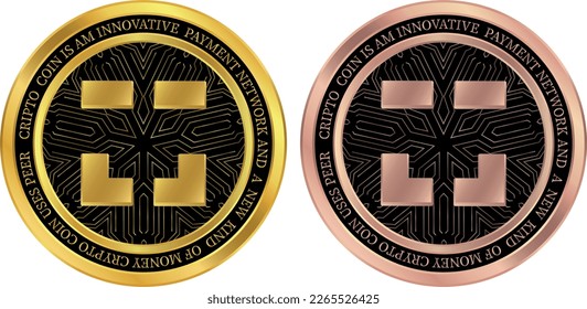 xdai-stake coin vector illustrations. 3d illustration. vector coins.